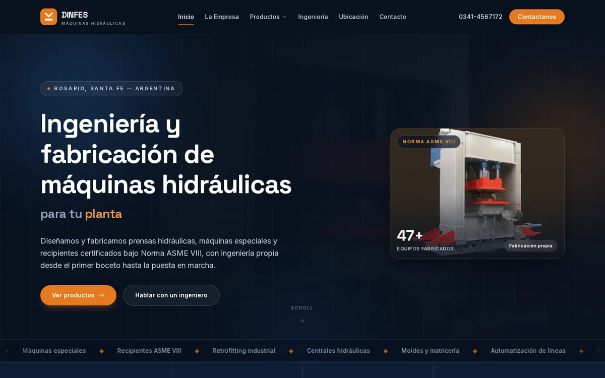 Captura del sitio de Dinfes